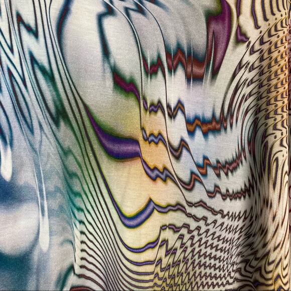 ALEXIS DOLMAN SLEEVE BLOUSE RAINBOW SAFARI SIZE XS RARE - Picture 9 of 9